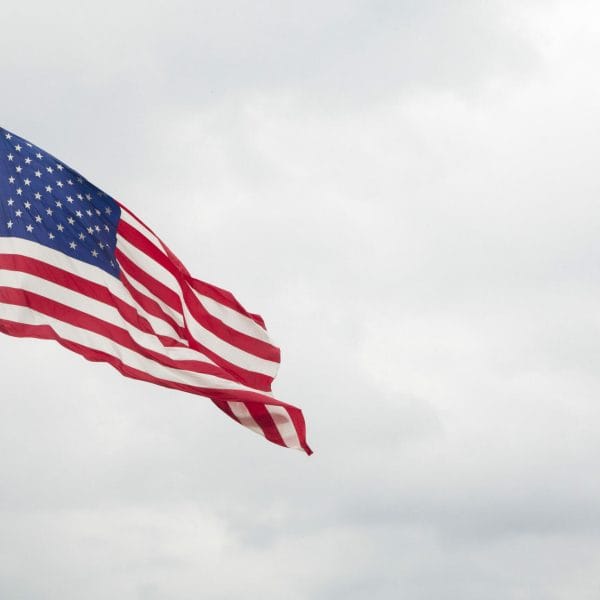 An American flag