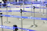 A U.S. immigration line